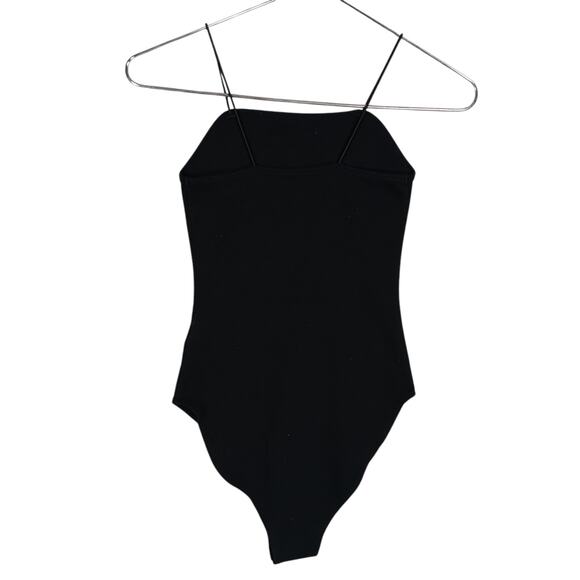 Wild Fable Ribbed Black Bodysuit Size XS Snap Buttons Closure Pullover - Picture 7 of 13